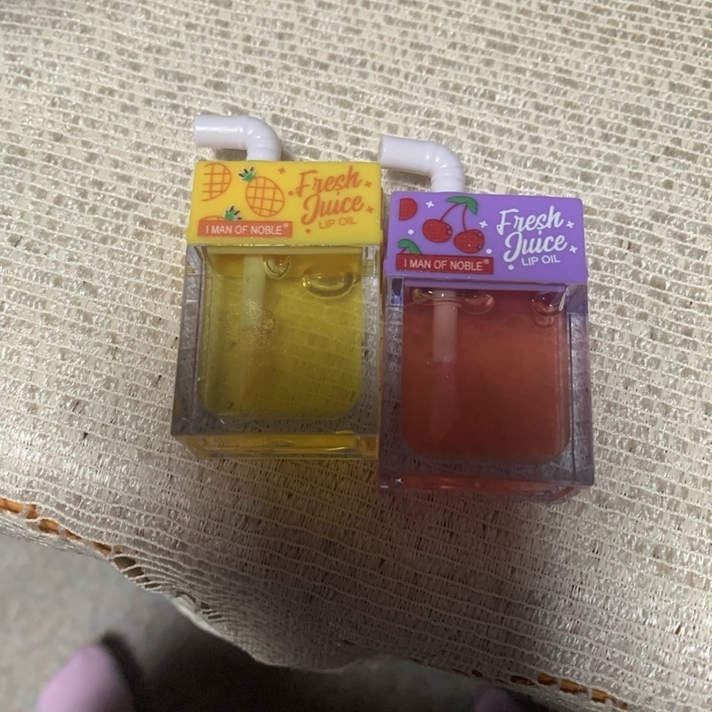 Fresh Juice 2 Bundle of Lip Oils Pineapple and Cherry Scented